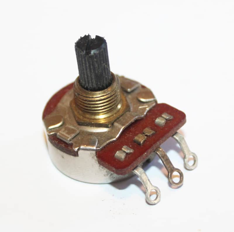 Vintage 1976 Potentiometer Black Plastic Shaft Pot 1970's CTS 20K image 1