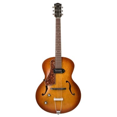 Godin 5th Avenue P90 Left Handed Hollowbody Guitar - Cognac Burst image 2