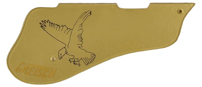 Gretsch Pickguard, G6136 White Falcon Cut For Filter'Tron Pickups, Gold image 1