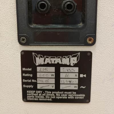 Matamp "White" GTO & 2x15 cabinet image 9