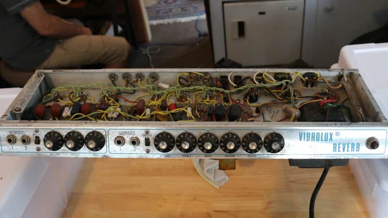 Fender Silverface Vibrolux Reverb Chassis/Head 1972 image 1