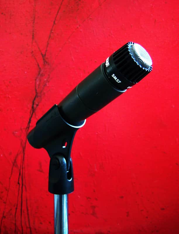 Vintage 1990's Shure Unidyne III SM57 Cardioid Dynamic Microphone Low Z w mic clip 545 545SD 545S image 1