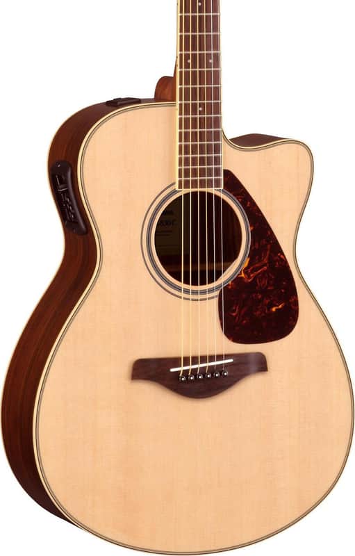 Yamaha FSX830C Grand Concert Acoustic-Electric Guitar, Solid Spruce Top image 1