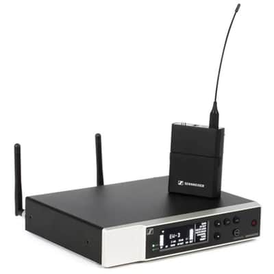 SENNHEISER Wireless Microphone System Bundle with 10ft Pig Hog Mic Cable, 4 AA Batteries & Polishing Cloth – SK Wireless Bodypack Base System, Q1-6 (470-526 MHz), 508740 image 10