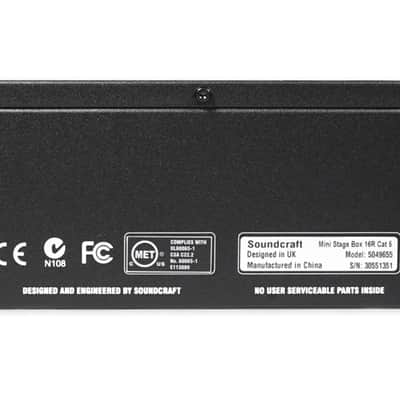 Soundcraft Mini Stagebox 16R 2U Rackmount MSB16R 16x8 Analogue 16-Input 8-Output image 2