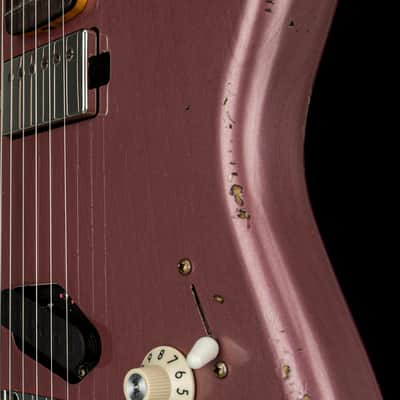 Fender Custom Shop 1966 Stratocaster SH Heavy Relic - Aged Burgundy Mist Metallic #88392 image 11