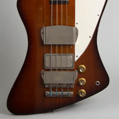Gibson  Thunderbird IV Solid Body Electric Bass Guitar (1963), ser. #151192, original black hard shell case. image 3