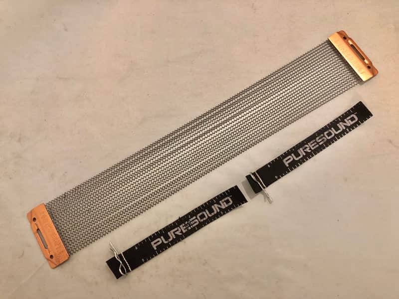 Puresound Custom Pro Steel Wires 14" 20 Strand Snare Drum, Speed Release Straps image 1