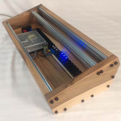4U Eurorack Case EVA • 84HP • Rails with threaded strips • Walnut / POWERED image 3