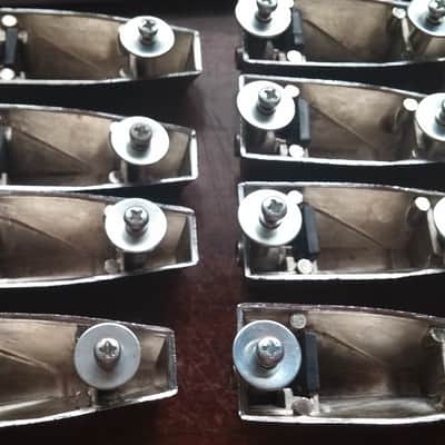 Tama Vintage TRAK Drums SET OF 8 Bass Lugs Tama Made Japan RARE PARTS 80s image 11