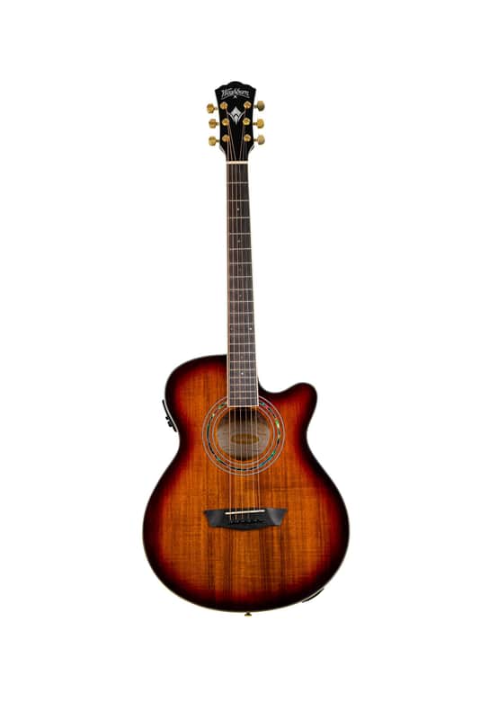 Washburn EA55G-A Festival Series Cutaway Acoustic/Electric Guitar. Koa Burst image 1