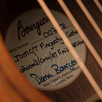 Bourgeois JOMC-T Fingerstyle Custom - Redwood & Cocobolo (2017) image 21