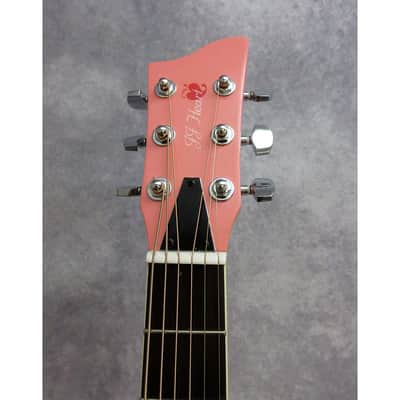 JJ Heart  JCC Heart Concert Style Acoustic Guitar - 3/4 size Playful Pink image 3