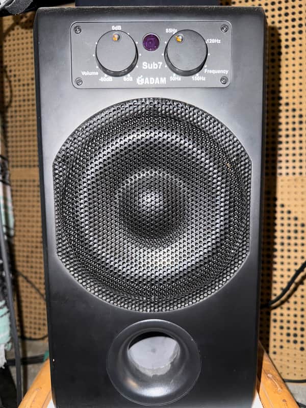 ADAM Audio Sub7 Compact Active Studio Subwoofer Black | Reverb