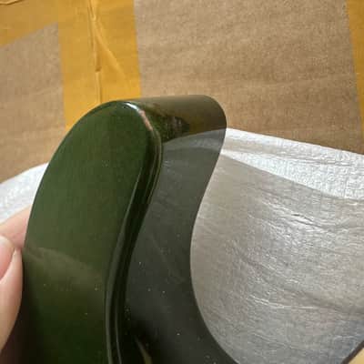 Custom Green HH Electric Guitar, Tiger Maple Top Body, Maple Neck image 5