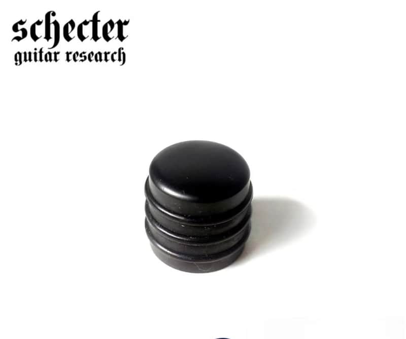 2pc Schecter knob metal dome knob ring O black nickel original knob kontrol tone & volume image 1
