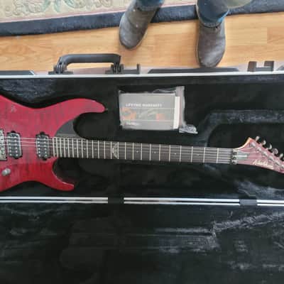 Washburn PXS10FRDLX-WB Parallaxe Double Cutaway 2010s - Wine Burst