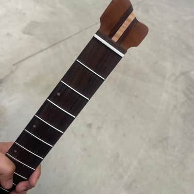 5 piece Headless ss 24frets roasted flame maple electric guitar neck T contour 25.5 spoke truss rod image 6