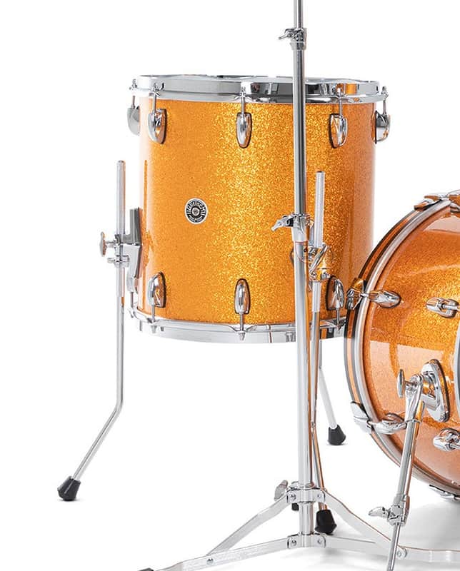 Gretsch GR808.568 GBNT1416FTCST022 16x14 Floor Tom USA Brooklyn Gold Sparkle image 1