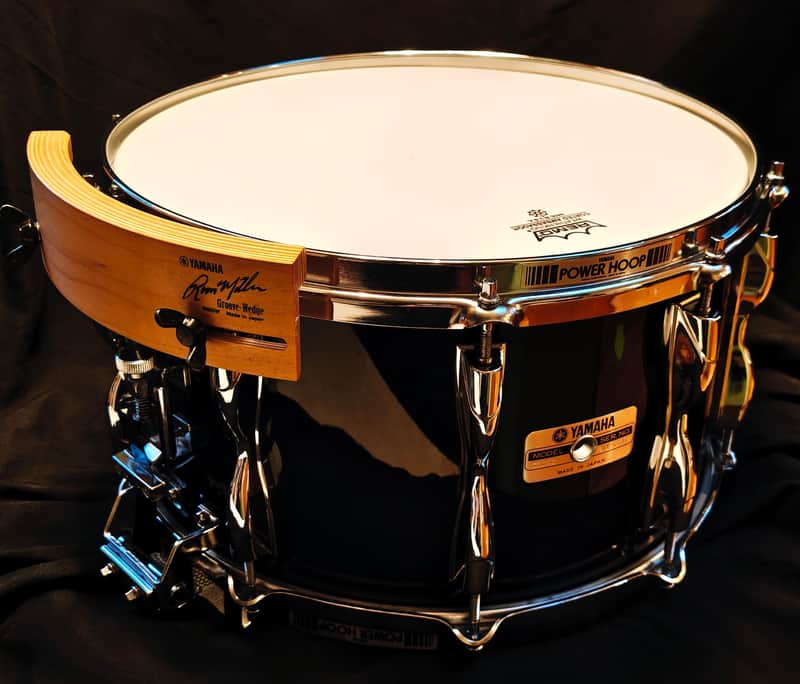 YAMAHA 1980 Recording Custom Snare Drum SD098 - Piano Black Lacquer image 1