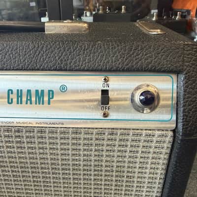 Fender Champ Silverface 6 watt Tube Combo Amp 1981 - Re-Capped, Tubed, + Jensen Mod Speaker + orig speaker + Cover image 10
