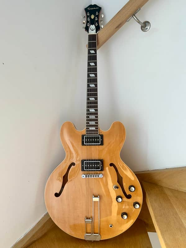 1995 Epiphone Riviera Peerless Natural P94 image 1