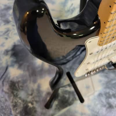 2008 Made in Mexico Fender Stratocaster Black Maple Pro Setup New Strings New Deluxe Fender Gigbag image 8