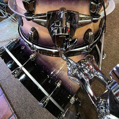 Mapex Saturn Evolution Hybrid Organic Rock 3PC Shell Pack - Exotic Violet Burst Lacquer image 10