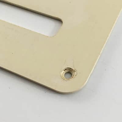Vintage Fender Strat Lefty Back Plate Naturally Aged White Relic Stratocaster Faded 1 Ply Rare image 3