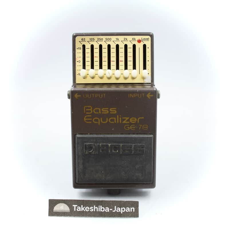 Boss GE-7B Bass Equalizer Made in Taiwan Black Label ACA Guitar
