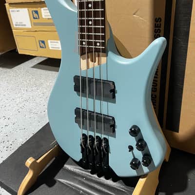 Ibanez Bass Workshop EHB600 Electric Bass Guitar - Purist Blue Matte image 3