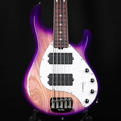 Ernie Ball Music Man StingRay Special 5 HH w/ Rosewood Fingerboard Bass Guitar- Purple Sunset 2026 (K11685) image 1