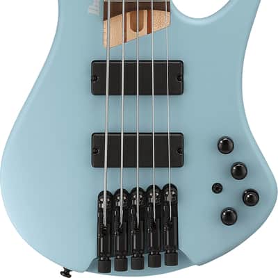 Ibanez EHB605 Headless 5-String Bass Guitar, Jatoba Fingerboard, Purist Blue Matte image 3