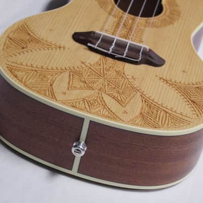 Luna Uke Sahara Spruce concert Ukulele new w/ Gig Bag, Strap, & Tuner image 7