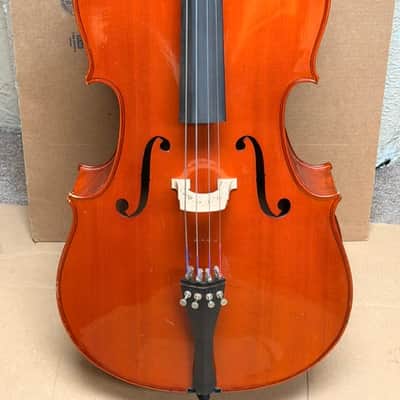 Yamaha VC5 4/4 Cello Outfit 2007 - Natural Poly Varnish (w/ Gig Bag) image 6