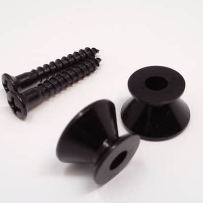 True Custom Shop® Black '60's Vintage Reissue Strap Button for Fender Strat Tele image 3