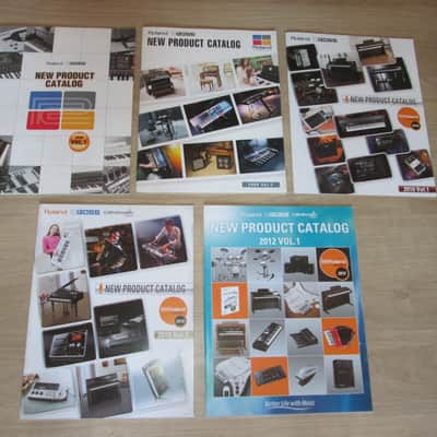 Roland 5 New Product Catalogs – 00's + 10's - Original Vintage Synthesizer Brochure