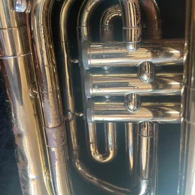 Blessing brand Marching Baritone Horn with case and mouthpiece, Made in USA image 8