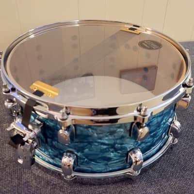 Tama Starclassic Walnut Birch 6.5" x 14" Snare Drum Turquoise Pearl image 6