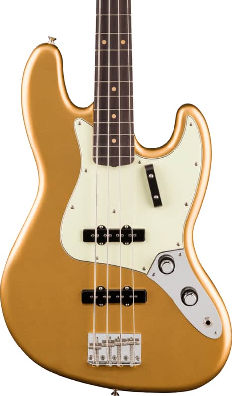 Fender Vintera III Early '60s Jazz Bass 4-String Bass Guitar, Rosewood Fingerboard, Aztec Gold image 1