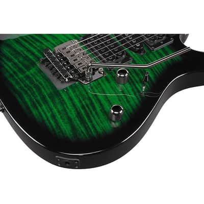 Ibanez Kiko Loureiro Signature KIKOSP3 Guitar - Trans Emerald Burst image 6