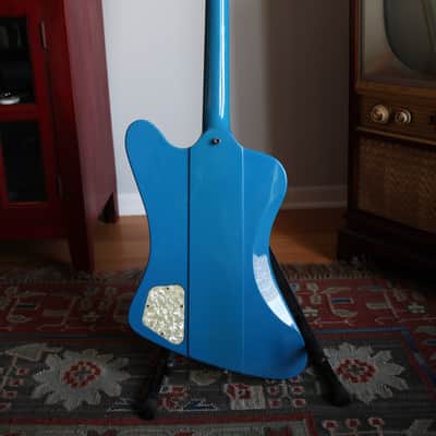 1990 Gibson Custom Shop Original Firebird V Renault Blue One-Off w/ OHSC Rare 1st Reissue image 3