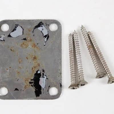 1966 Fender Stratocaster/Telecaster/Jaguar/Jazzmaster/Precision Bass 4-Bolt Neck Plate Early-CBS 1960s USA image 3
