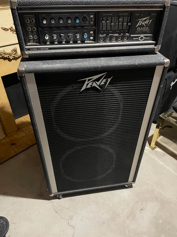 Peavey 400BH Mark IV Series 1984 with 2x15 Cabinet - Black image 1