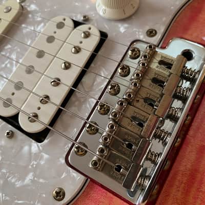 Fender Japanese Ltd Edition 'AST-FMT' Aerodyne Stratocaster 2016 Transparent Pink Maple Flametop w/ Hardcase image 13