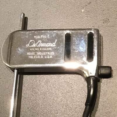 DeArmond FHC guitar mike archtop floating pickup 1950 s Chrome CLEAN w/ box & papers image 4