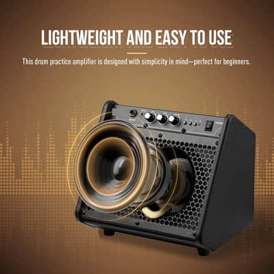 20W Electric Drum Amp, Portable BT Drum/Keyboard Amplifier Speaker System with Dual Drivers for Home Practice image 3
