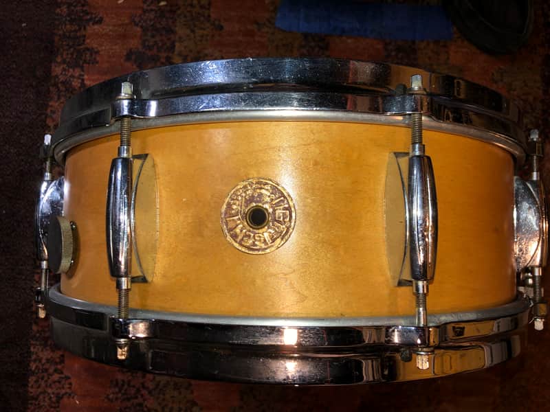 Gretsch Round Badge Natural Maple 1950’s Snare Drum image 1