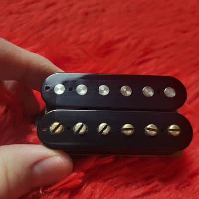 1980's - 1990's Fernandes Burny VH-3 Humbucker - Black With Gold Pole Screws - 8.30K Ohm - Ceramic Magnet - Made in Japan MIJ image 5