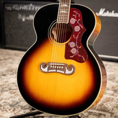 Epiphone J-200 Acoustic/Electric Guitar - Aged Vintage Sunburst Gloss - Used image 3